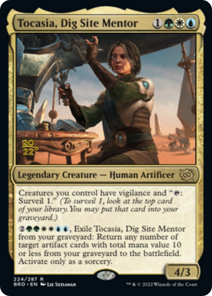 Tocasia, Dig Site Mentor [The Brothers' War: Prerelease Promos] MTG Single Magic: The Gathering  | Multizone: Comics And Games