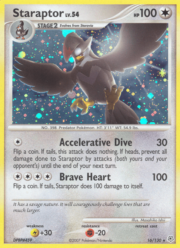 Staraptor (16/130) [Diamond & Pearl: Base Set] Pokemon Single Pokémon  | Multizone: Comics And Games
