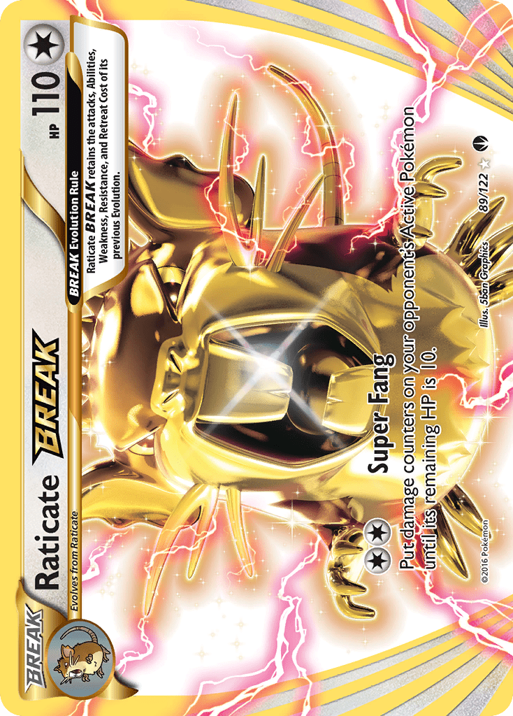 Raticate BREAK (89/122) [XY: BREAKpoint] Pokemon Single Pokémon  | Multizone: Comics And Games