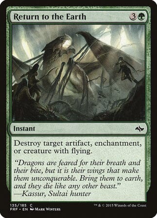 Return to the Earth [Fate Reforged] MTG Single Magic: The Gathering  | Multizone: Comics And Games
