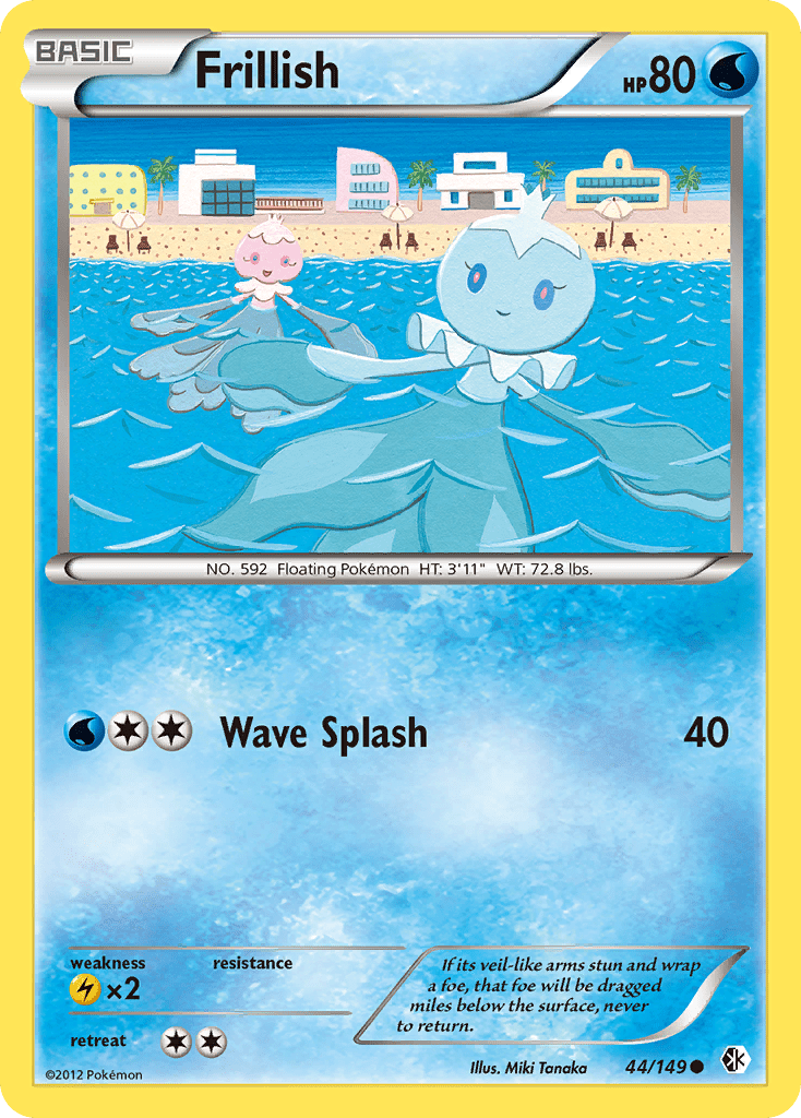 Frillish (44/149) [Black & White: Boundaries Crossed] Pokemon Single Pokémon  | Multizone: Comics And Games