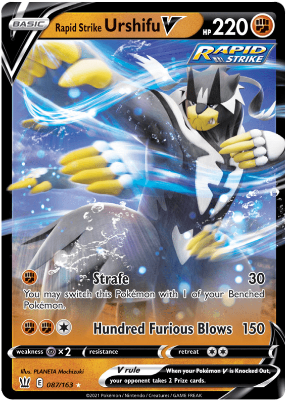 Rapid Strike Urshifu V (087/163) [Sword & Shield: Battle Styles] Pokemon Single Pokémon  | Multizone: Comics And Games