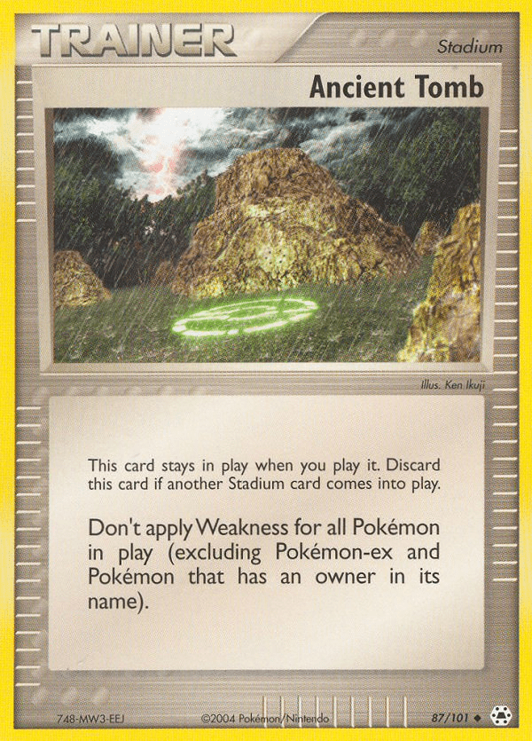 Ancient Tomb (87/101) [EX: Hidden Legends] Pokemon Single Pokémon  | Multizone: Comics And Games