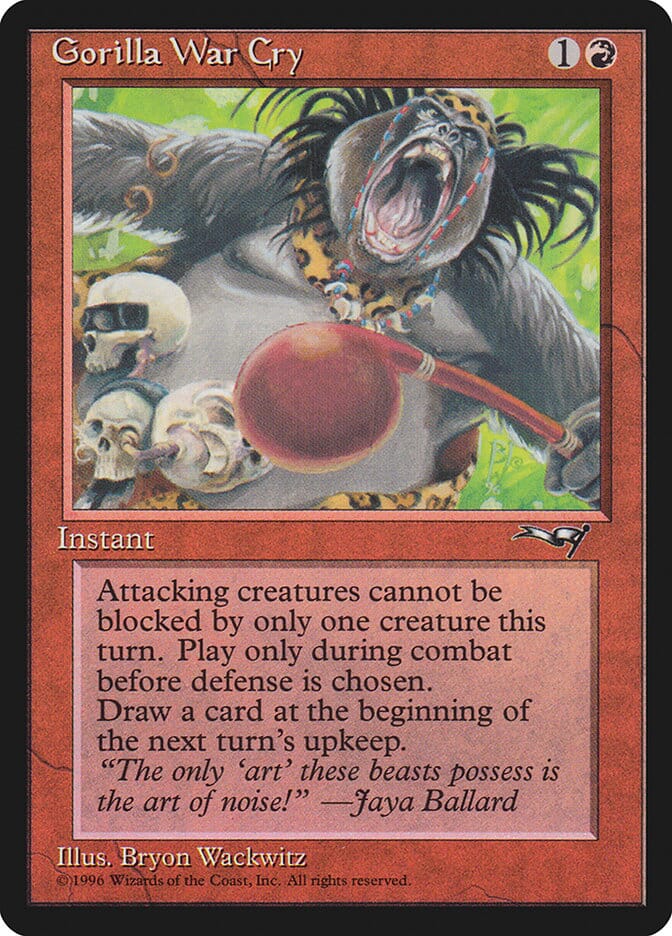 Gorilla War Cry (Red Rattle Drum) [Alliances] MTG Single Magic: The Gathering  | Multizone: Comics And Games