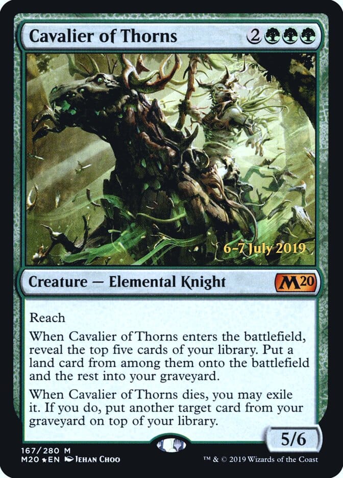 Cavalier of Thorns [Core Set 2020 Prerelease Promos] MTG Single Magic: The Gathering  | Multizone: Comics And Games