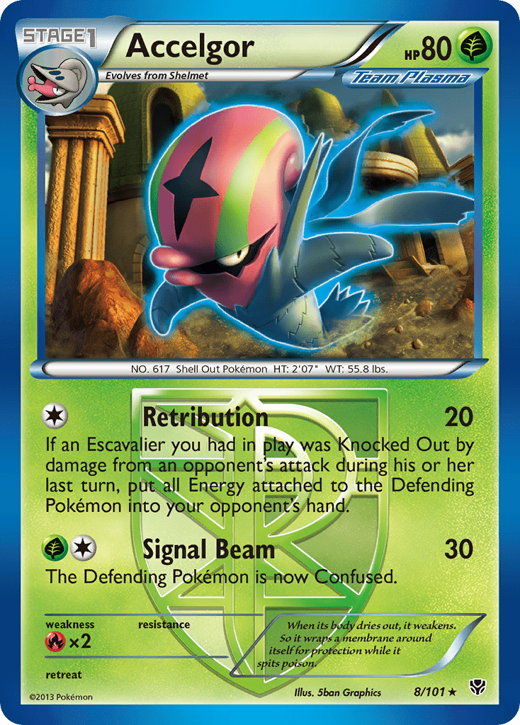 Accelgor (8/101) [Black & White: Plasma Blast] Pokemon Single Pokémon  | Multizone: Comics And Games