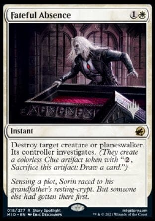 Fateful Absence (Promo Pack) [Innistrad: Midnight Hunt Promos] MTG Single Magic: The Gathering  | Multizone: Comics And Games
