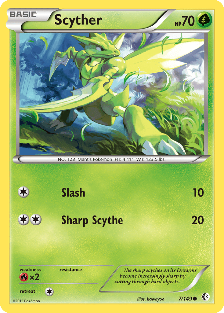 Scyther (7/149) [Black & White: Boundaries Crossed] Pokemon Single Pokémon  | Multizone: Comics And Games