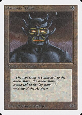 Obsianus Golem [Unlimited Edition] MTG Single Magic: The Gathering  | Multizone: Comics And Games
