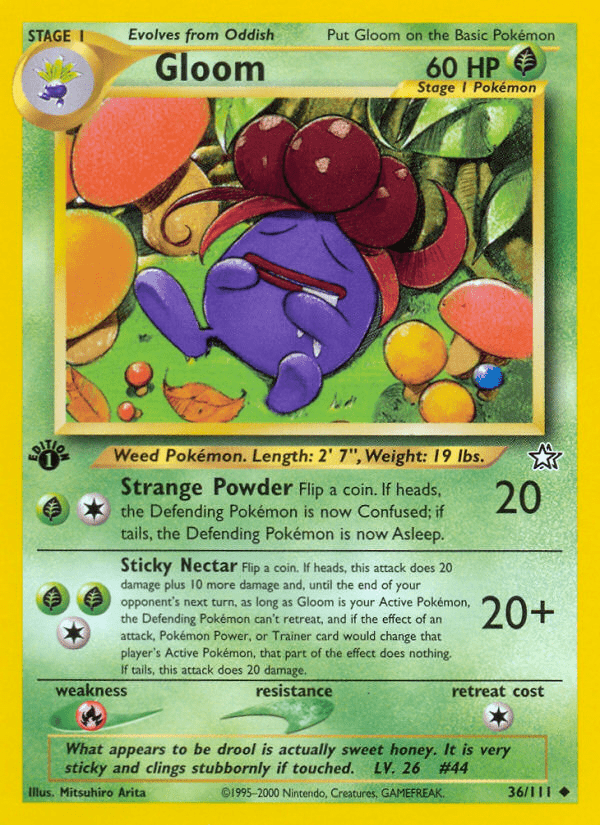 Gloom (36/111) [Neo Genesis 1st Edition] Pokemon Single Pokémon  | Multizone: Comics And Games