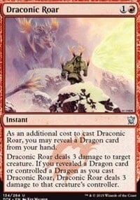 Draconic Roar [Dragons of Tarkir] MTG Single Magic: The Gathering  | Multizone: Comics And Games