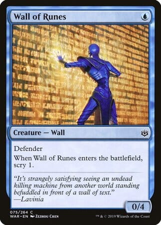 Wall of Runes [War of the Spark] MTG Single Magic: The Gathering  | Multizone: Comics And Games