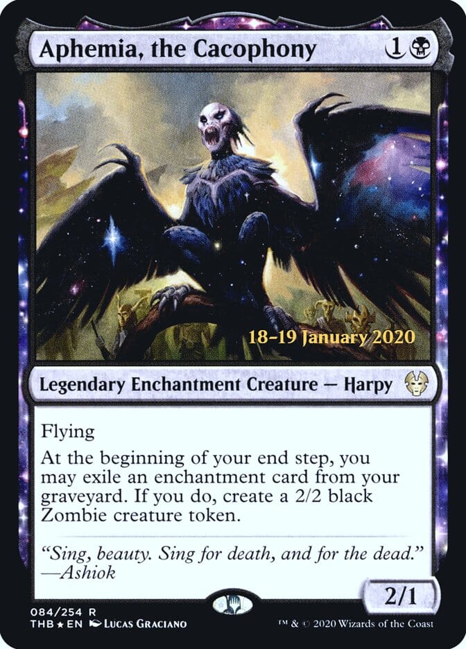 Aphemia, the Cacophony [Theros Beyond Death Prerelease Promos] MTG Single Magic: The Gathering  | Multizone: Comics And Games