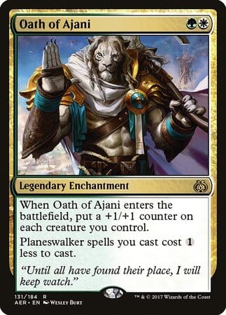 Oath of Ajani [Aether Revolt] MTG Single Magic: The Gathering  | Multizone: Comics And Games