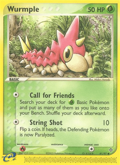 Wurmple (81/97) [EX: Dragon] Pokemon Single Pokémon  | Multizone: Comics And Games
