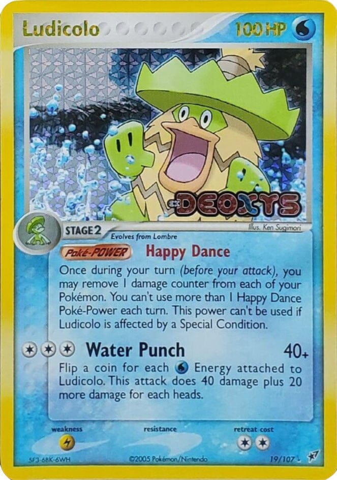 Ludicolo (19/107) (Stamped) [EX: Deoxys] Pokemon Single Pokémon  | Multizone: Comics And Games