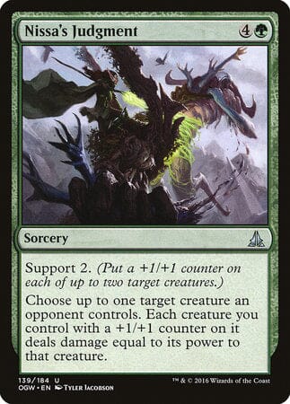 Nissa's Judgment [Oath of the Gatewatch] MTG Single Magic: The Gathering  | Multizone: Comics And Games