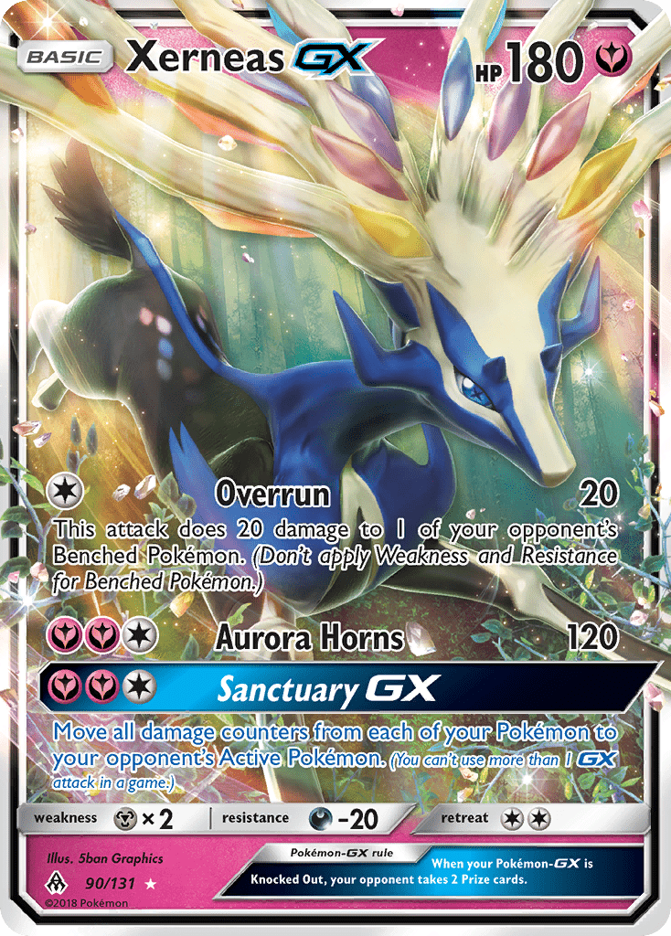 Xerneas GX (90/131) [Sun & Moon: Forbidden Light] Pokemon Single Pokémon  | Multizone: Comics And Games
