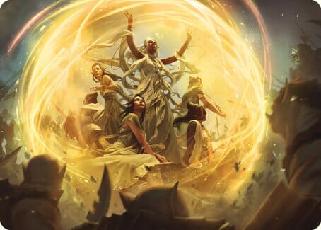 Heroic Intervention Art Card [The Lord of the Rings: Tales of Middle-earth Art Series] MTG Single Magic: The Gathering  | Multizone: Comics And Games