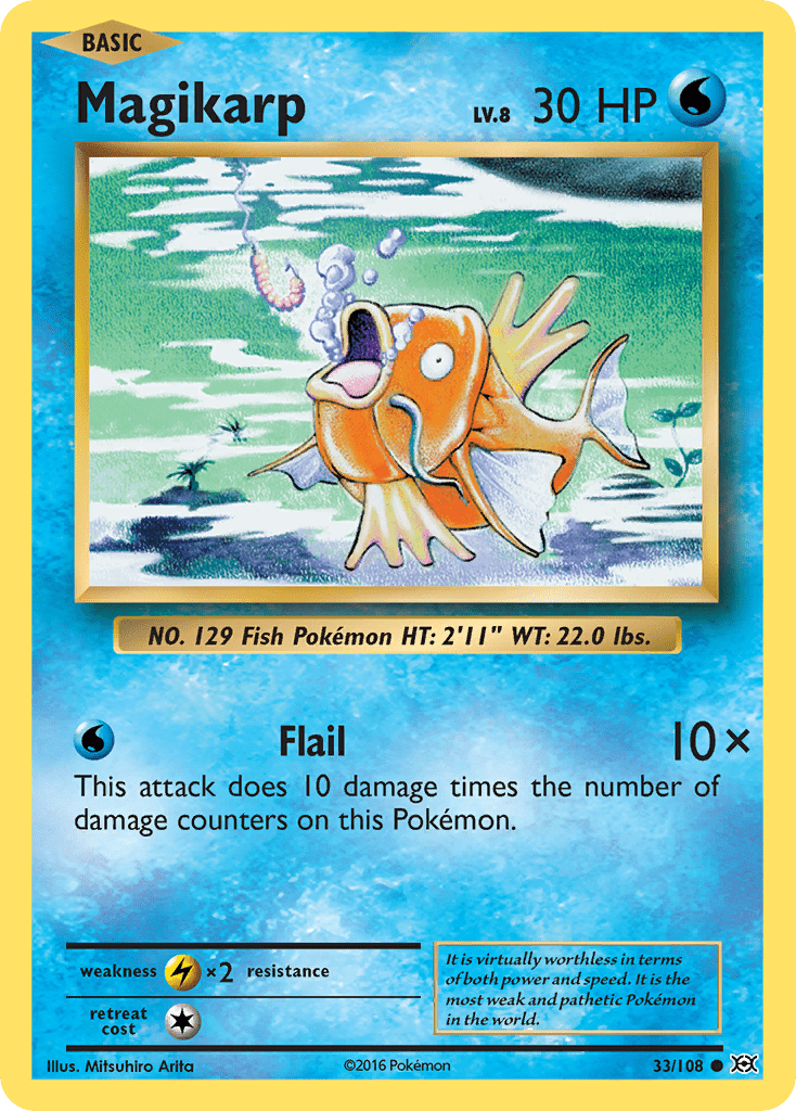 Magikarp (33/108) [XY: Evolutions] Pokemon Single Pokémon  | Multizone: Comics And Games