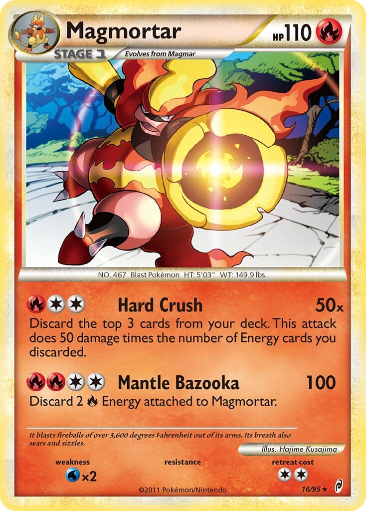 Magmortar (16/95) (Theme Deck Exclusive) [HeartGold & SoulSilver: Call of Legends] Pokemon Single Pokémon  | Multizone: Comics And Games