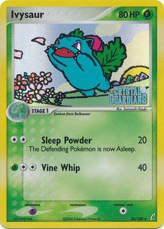 Ivysaur (34/100) (Stamped) [EX: Crystal Guardians] Pokemon Single Pokémon  | Multizone: Comics And Games