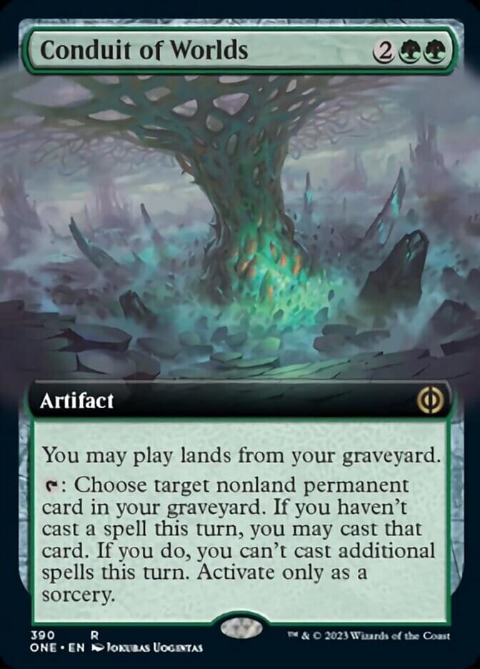 Conduit of Worlds (Extended Art) [Phyrexia: All Will Be One] MTG Single Magic: The Gathering  | Multizone: Comics And Games