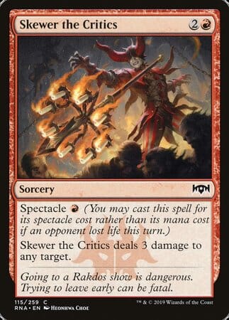 Skewer the Critics [Ravnica Allegiance] MTG Single Magic: The Gathering  | Multizone: Comics And Games