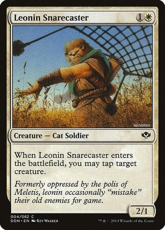 Leonin Snarecaster [Duel Decks: Speed vs. Cunning] MTG Single Magic: The Gathering  | Multizone: Comics And Games
