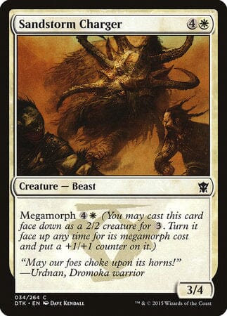 Sandstorm Charger [Dragons of Tarkir] MTG Single Magic: The Gathering  | Multizone: Comics And Games