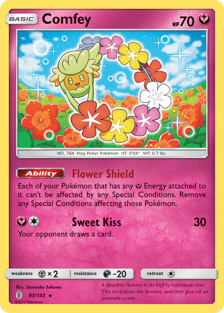 Comfey (93/145) [Sun & Moon: Guardians Rising] Pokemon Single Pokémon  | Multizone: Comics And Games