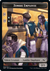 Zombie Employee // Storm Crow Double-sided Token [Unfinity Tokens] MTG Single Magic: The Gathering  | Multizone: Comics And Games