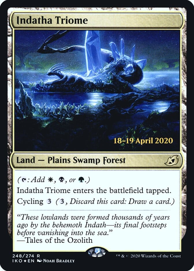Indatha Triome [Ikoria: Lair of Behemoths Prerelease Promos] MTG Single Magic: The Gathering  | Multizone: Comics And Games