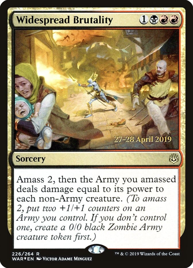 Widespread Brutality [War of the Spark Prerelease Promos] MTG Single Magic: The Gathering  | Multizone: Comics And Games