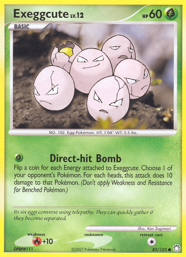 Exeggcute (82/123) [Diamond & Pearl: Mysterious Treasures] Pokemon Single Pokémon  | Multizone: Comics And Games