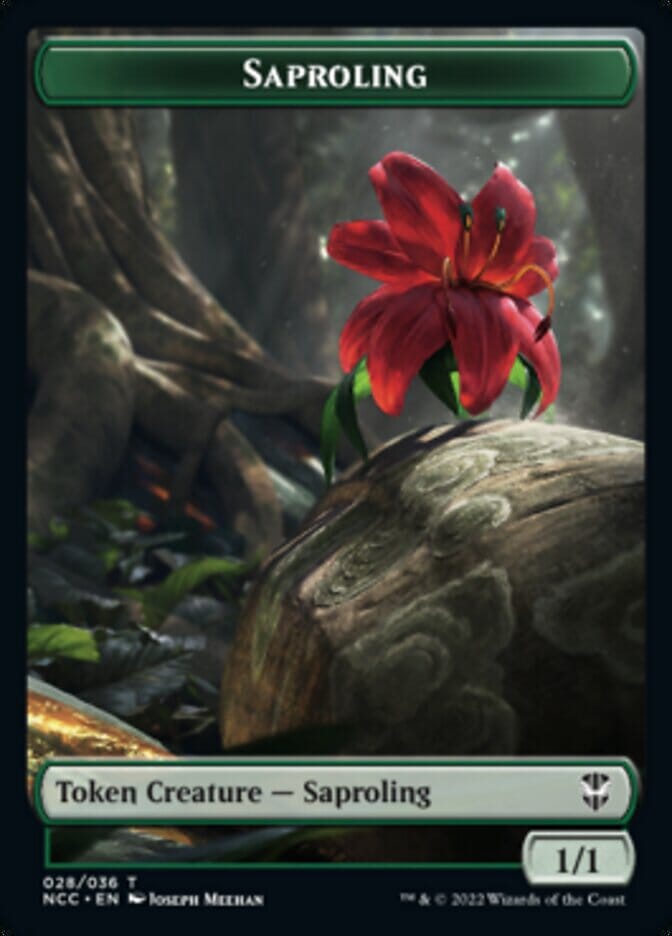 Beast // Saproling Double-sided Token [Streets of New Capenna Commander Tokens] MTG Single Magic: The Gathering  | Multizone: Comics And Games