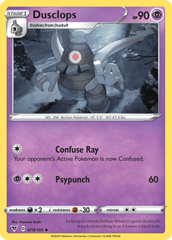 Dusclops (070/185) [Sword & Shield: Vivid Voltage] Pokemon Single Pokémon  | Multizone: Comics And Games