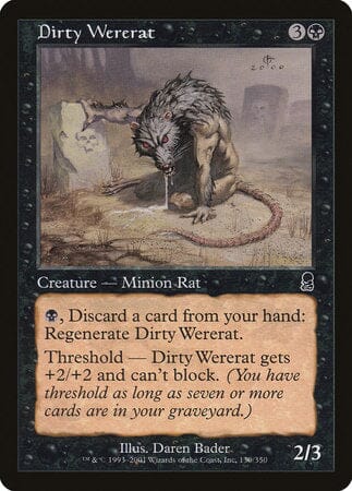 Dirty Wererat [Odyssey] MTG Single Magic: The Gathering  | Multizone: Comics And Games