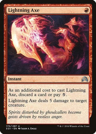 Lightning Axe [Shadows over Innistrad] MTG Single Magic: The Gathering  | Multizone: Comics And Games