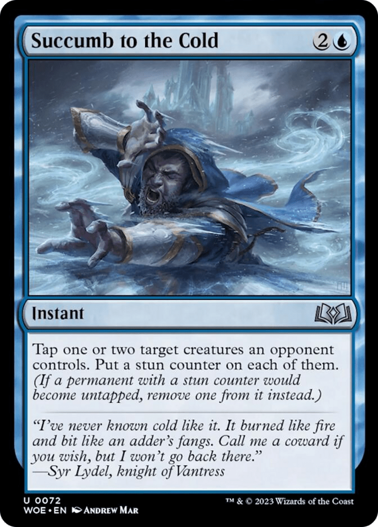 Succumb to the Cold [Wilds of Eldraine] MTG Single Magic: The Gathering  | Multizone: Comics And Games