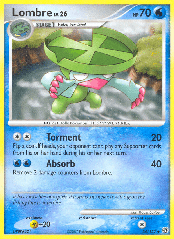 Lombre (54/132) [Diamond & Pearl: Secret Wonders] Pokemon Single Pokémon  | Multizone: Comics And Games