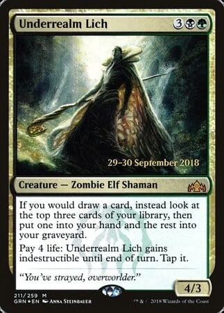 Underrealm Lich [Guilds of Ravnica Promos] MTG Single Magic: The Gathering  | Multizone: Comics And Games