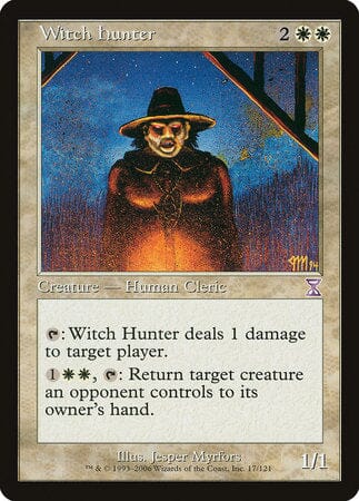 Witch Hunter [Time Spiral Timeshifted] MTG Single Magic: The Gathering  | Multizone: Comics And Games