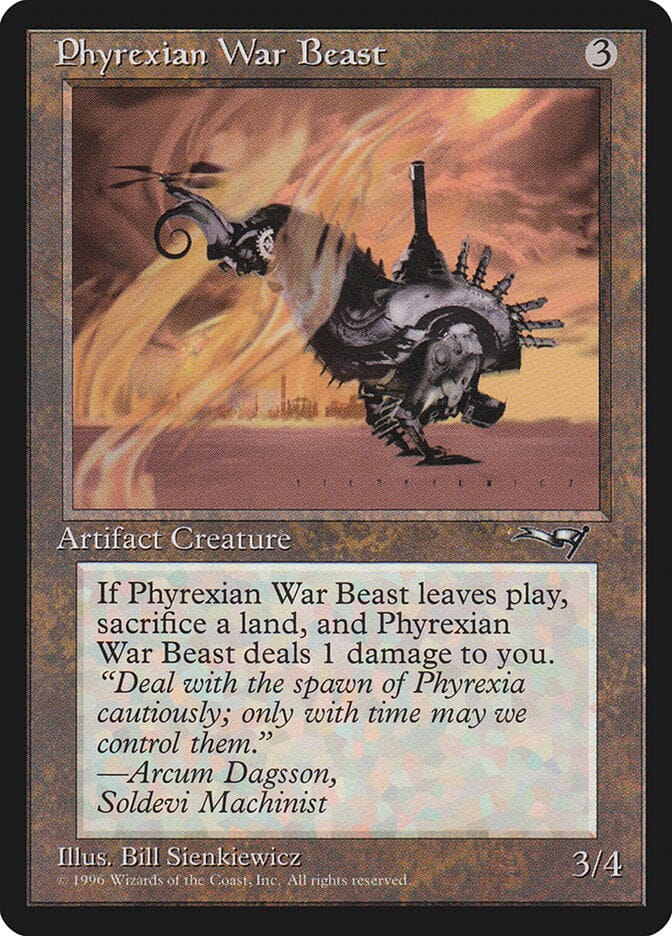 Phyrexian War Beast (Signature on Right) [Alliances] MTG Single Magic: The Gathering  | Multizone: Comics And Games