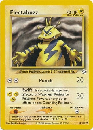 Electabuzz (33/111) [Neo Genesis Unlimited] Pokemon Single Pokémon  | Multizone: Comics And Games