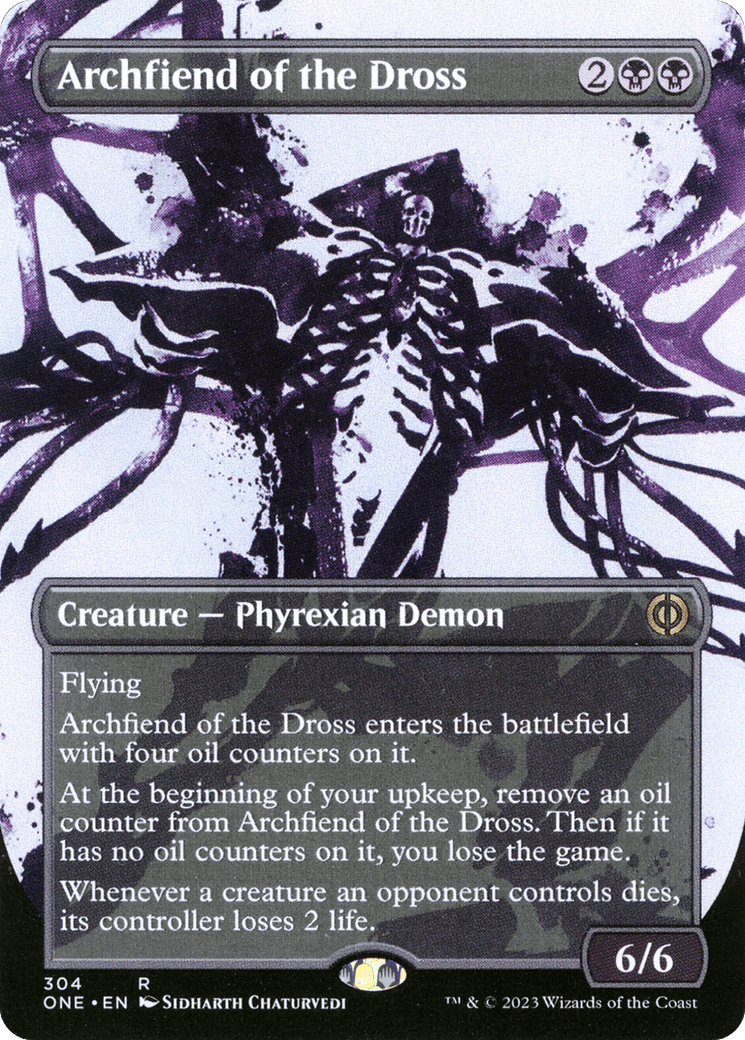 Archfiend of the Dross (Borderless Ichor) [Phyrexia: All Will Be One] MTG Single Magic: The Gathering  | Multizone: Comics And Games