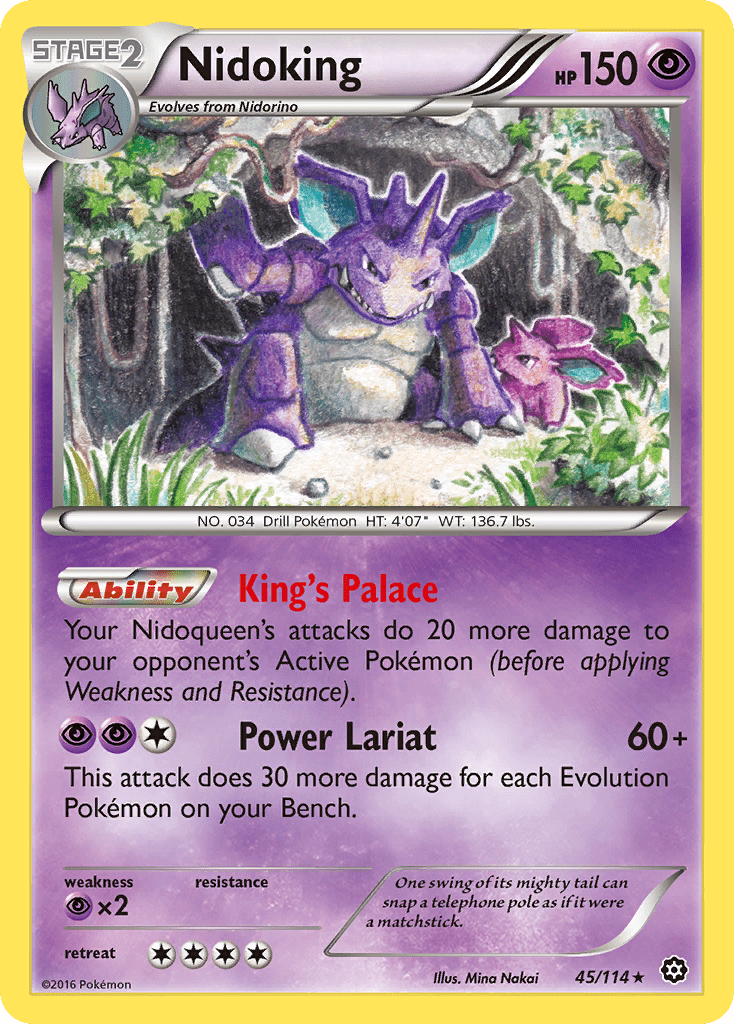 Nidoking (45/114) [XY: Steam Siege] Pokemon Single Pokémon  | Multizone: Comics And Games