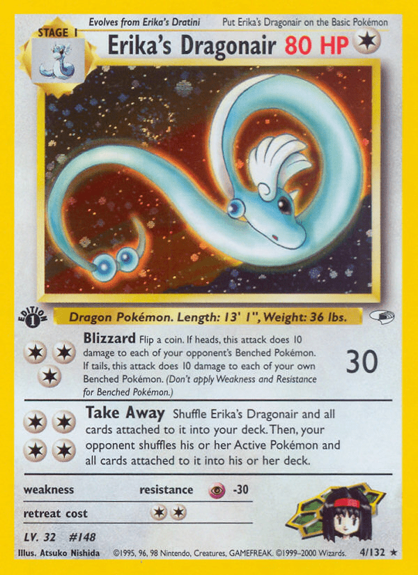 Erika's Dragonair (4/132) [Gym Heroes 1st Edition] Pokemon Single Pokémon  | Multizone: Comics And Games