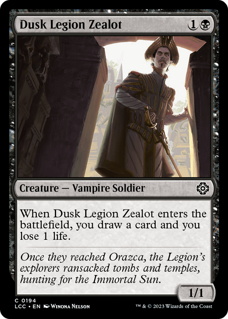 Dusk Legion Zealot [The Lost Caverns of Ixalan Commander] MTG Single Magic: The Gathering  | Multizone: Comics And Games