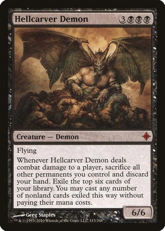 Hellcarver Demon [Rise of the Eldrazi] MTG Single Magic: The Gathering  | Multizone: Comics And Games